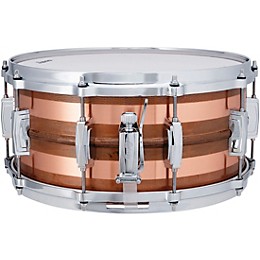 Ludwig Raw Striped Copper Snare Drum 14 x 6.5 in.
