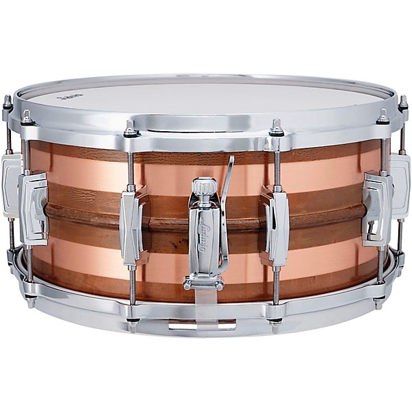 Ludwig Raw Striped Copper Snare Drum 14 x 6.5 in.