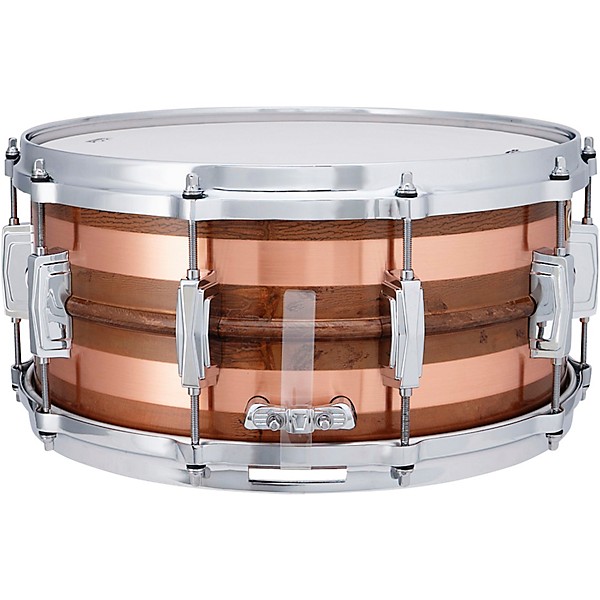 Ludwig Raw Striped Copper Snare Drum 14 x 6.5 in.