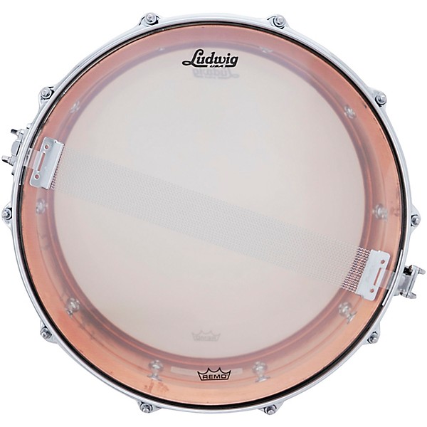 Ludwig Raw Striped Copper Snare Drum 14 x 6.5 in.