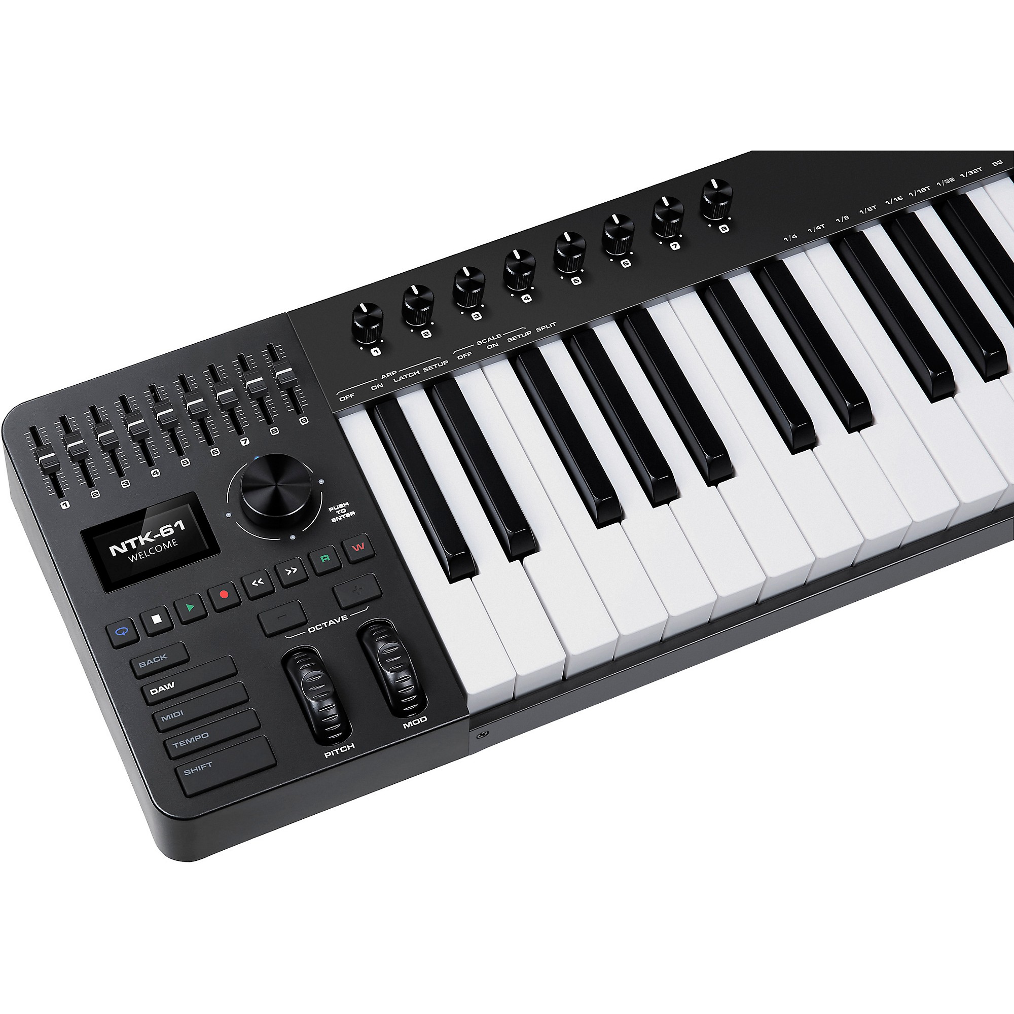 NUX NTK-61 MIDI Keyboard Controller Black | Guitar Center NUX NTK-61 MIDI Keyboard Controller Black | Guitar Center