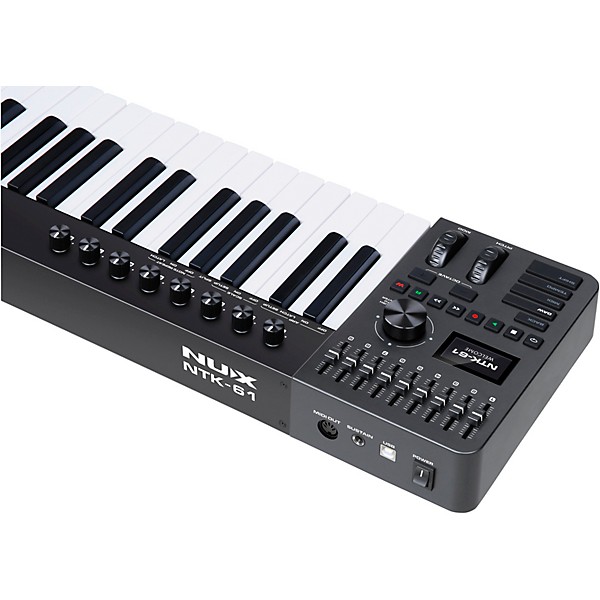 NUX NTK-61 MIDI Keyboard Controller Black