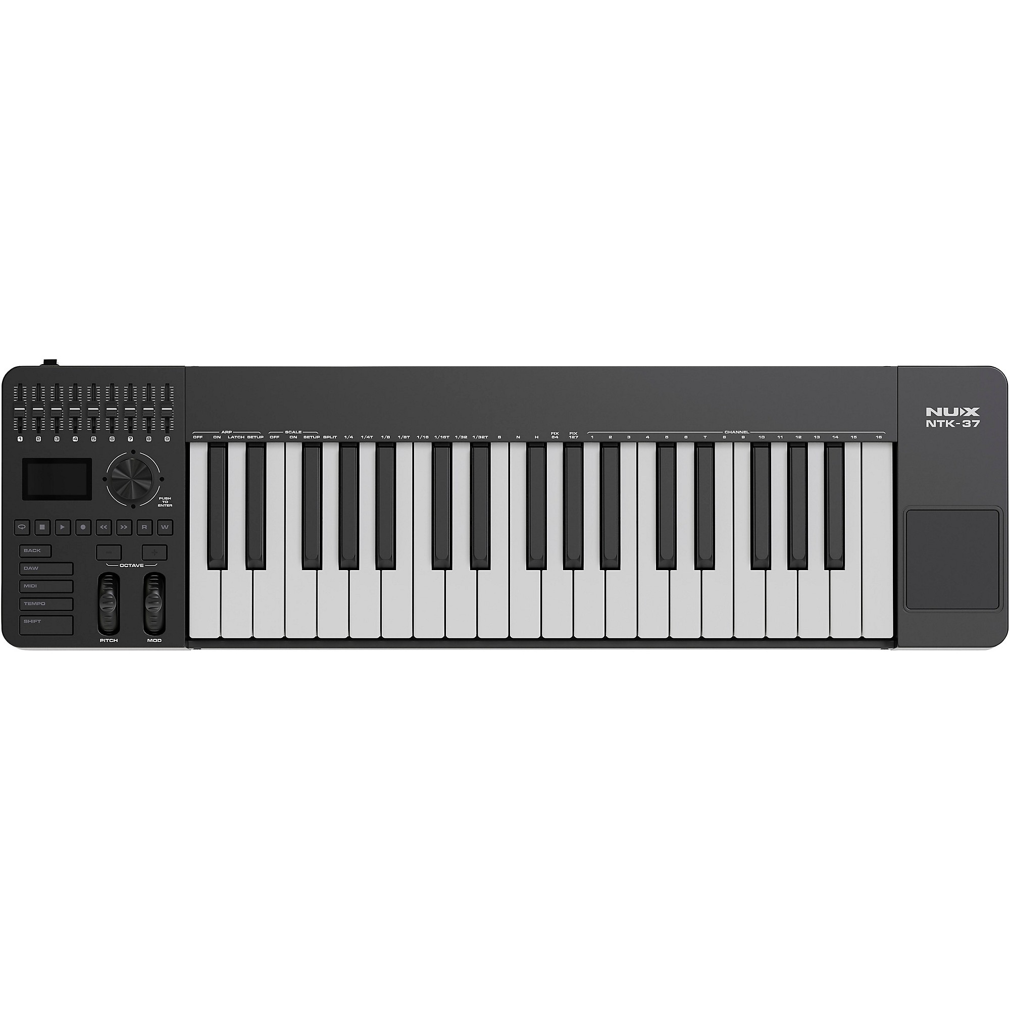 ナルミン Amazon.com: NUX NTK-49 MIDI Keyboard Controller, 9 Faders，8