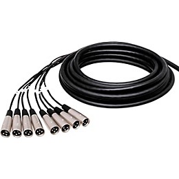 Hosa SH-8X0-50' Little Bro' Sub Snake 50 ft. Black