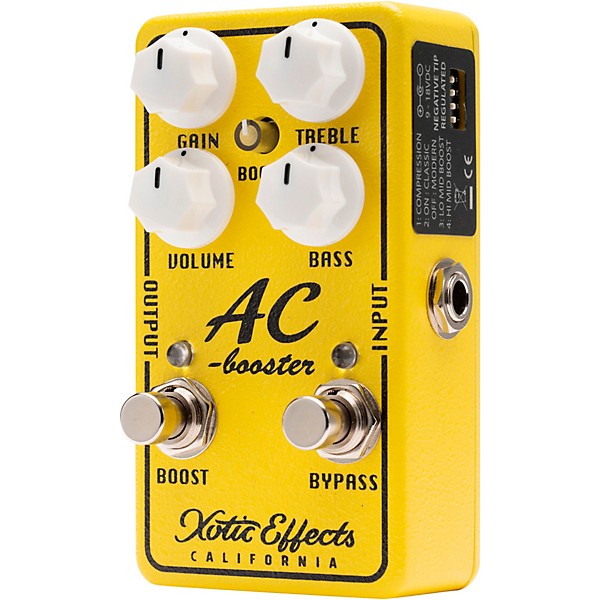 Xotic AC Booster V2 Effects Pedal Yellow