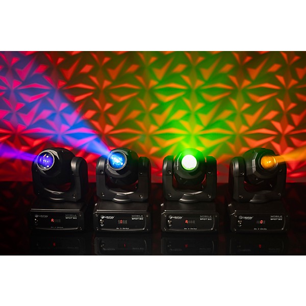 ColorKey Mobile Spot 50 Battery Powered 30W LED Moving Head Spot with Wireless DMX 2-Pack Bundle with Carrying Bag