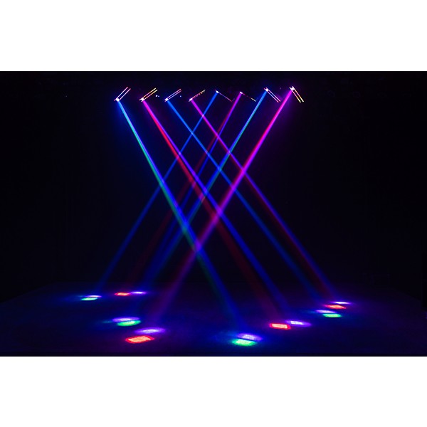 ColorKey GrooveBar FX 6 x 20W RGBW LED Moving Head FX with Infinite Bar Rotation, Pixel Control and Dual Halo Strips