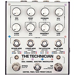 Matthews Effects The Technician Dual-Channel Audio Manipulator Effects Pedal White