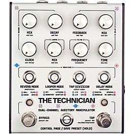 Matthews Effects The Technician Dual-Channel Audio Manipulator Effects Pedal White