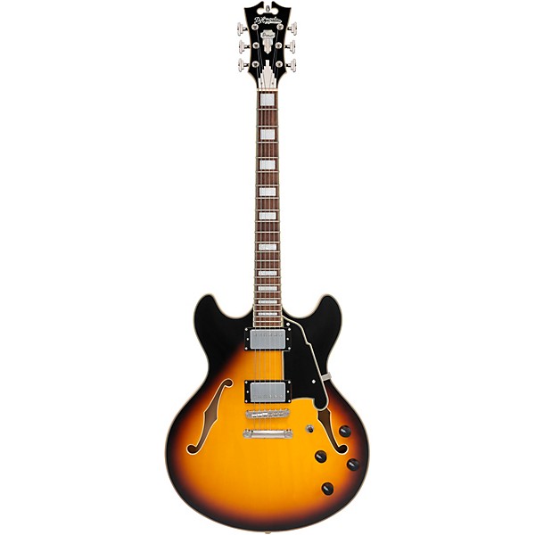 D'Angelico Premier DC Limited-Edition Semi-Hollow Electric Guitar Vintage Sunburst