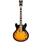 D'Angelico Premier DC Limited-Edition Semi-Hollow Electric Guitar Vintage Sunburst