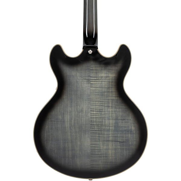 D'Angelico Premier DC Limited-Edition Semi-Hollow Electric Guitar Charcoal Burst