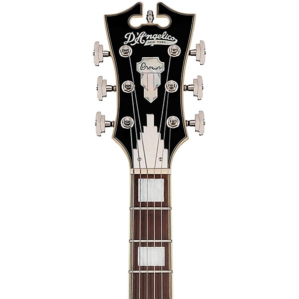 D'Angelico Premier DC Limited-Edition Semi-Hollow Electric Guitar Charcoal Burst