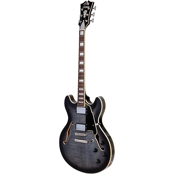 D'Angelico Premier DC Limited-Edition Semi-Hollow Electric Guitar Charcoal Burst