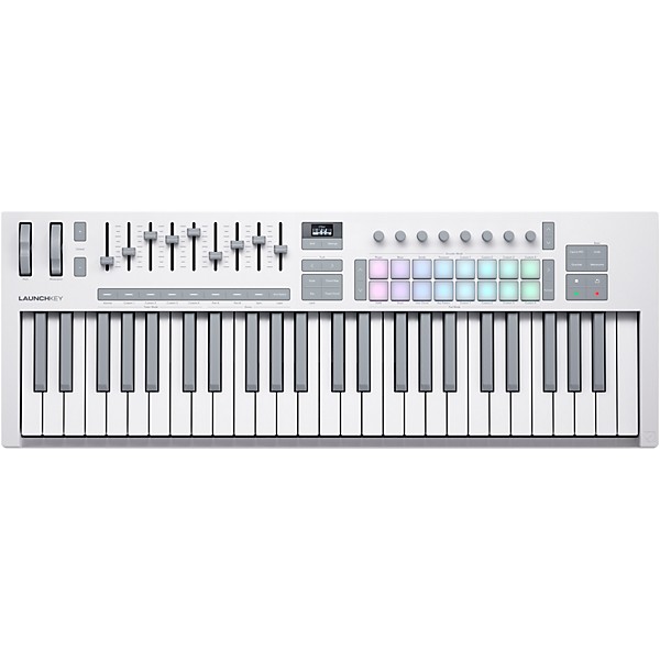 Open Box Novation Launchkey 49 MK4 Keyboard Controller Level 1 White