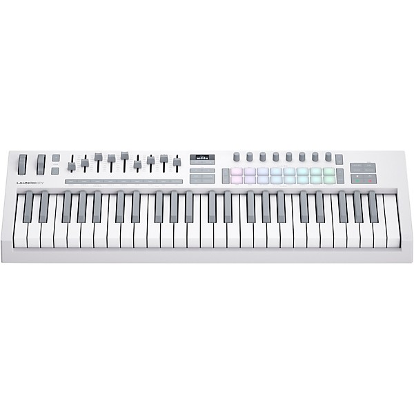 Open Box Novation Launchkey 49 MK4 Keyboard Controller Level 1 White