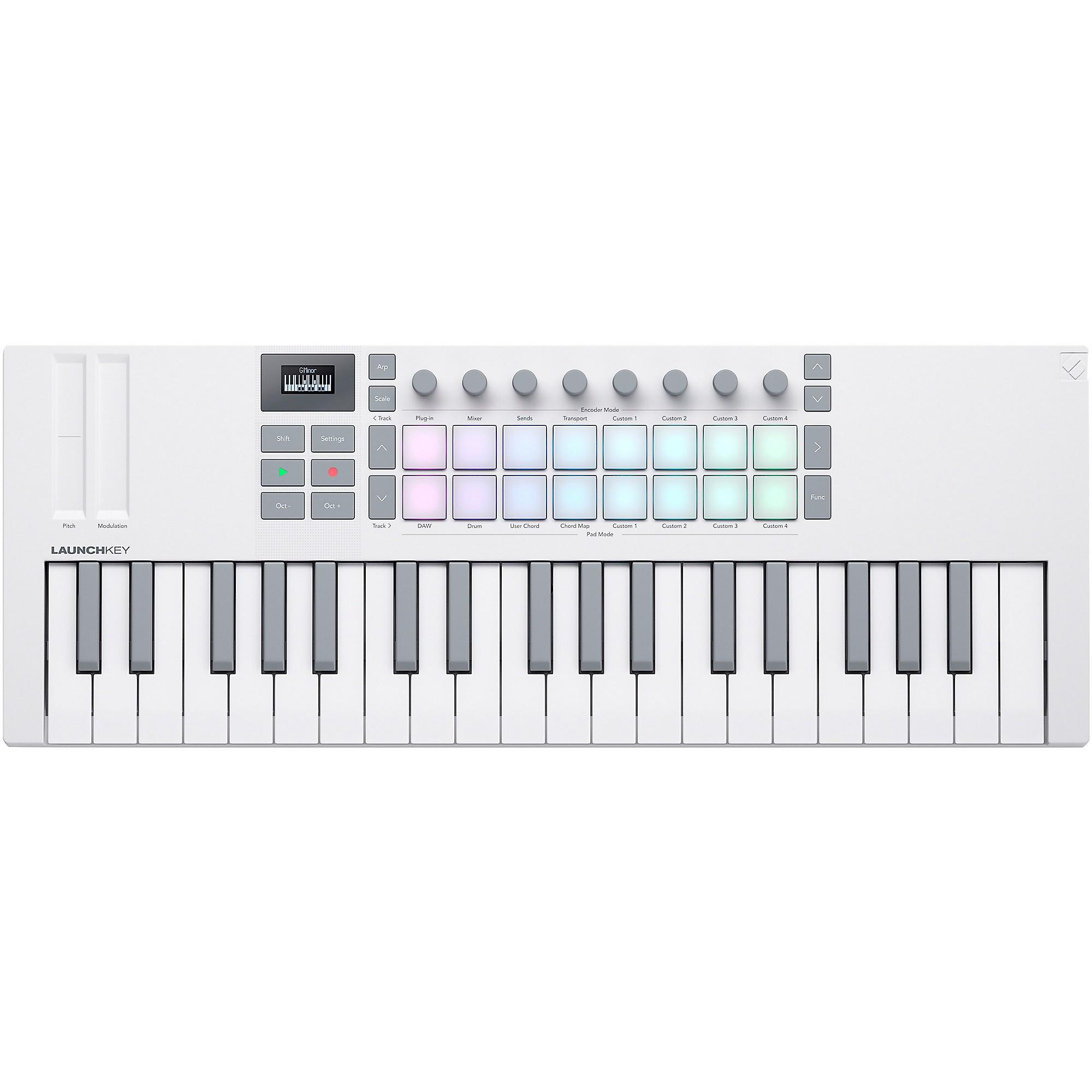DTM・DAW novation Launchkey Mini 37 Mk4 White Novation Launchkey Mini 37 MK4 Keyboard Controller White