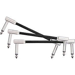 Livewire Braided Patch Cables 3-Pack 3 in. Eclipse Tone