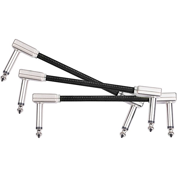 Livewire Braided Patch Cables 3-Pack 3 in. Eclipse Tone