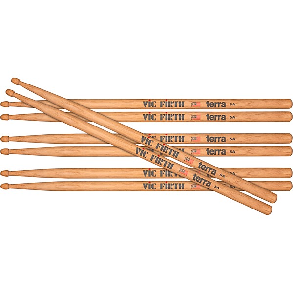 Vic Firth American Classic 5AT TerraTM Series Buy 3 Get 1 Free 5A Wood