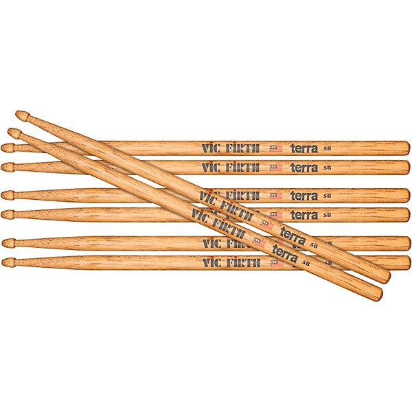 Vic Firth American Classic 5AT TerraTM Series Buy 3 Get 1 Free 5B Wood