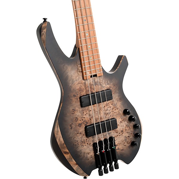 Cort Space 4 Artisan Headless Electric Bass Star Dust Black
