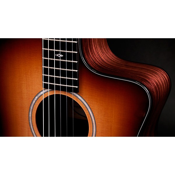 Taylor 214ce-N Plus Sunset Blvd Nylon-String Grand Auditorium Acoustic-Electric Guitar Sunset Edgeburst