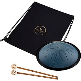 MEINL Sonic Energy Compact Steel Tongue Drum - C Minor, 10 in. Navy Blue