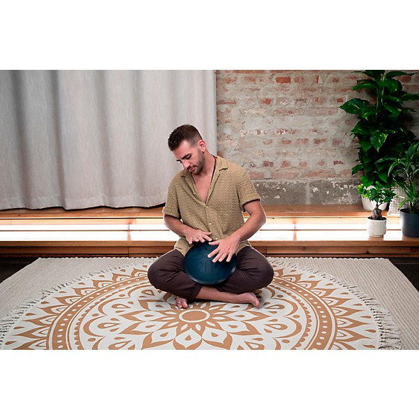 MEINL Sonic Energy Compact Steel Tongue Drum - C Minor, 10 in. Navy Blue