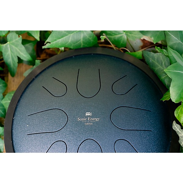 MEINL Sonic Energy Compact Steel Tongue Drum - C Minor, 10 in. Navy Blue