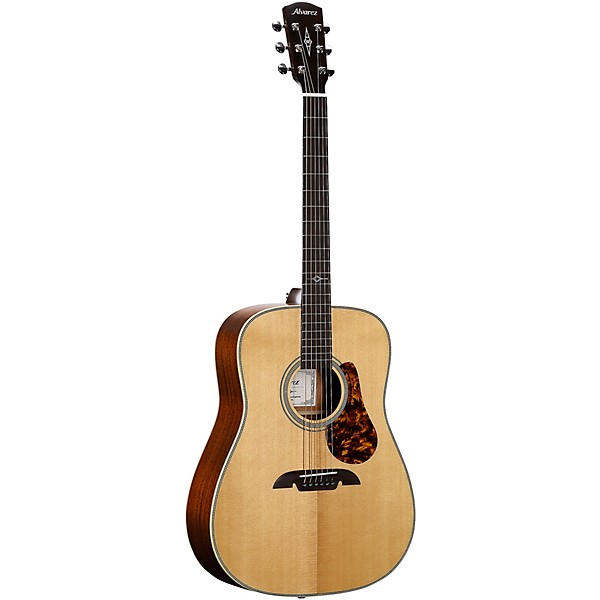 Alvarez MD610 Herringbone Dreadnought Acoustic Guitar Natural
