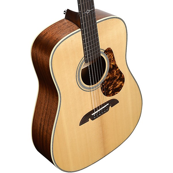 Alvarez MD610 Herringbone Dreadnought Acoustic Guitar Natural