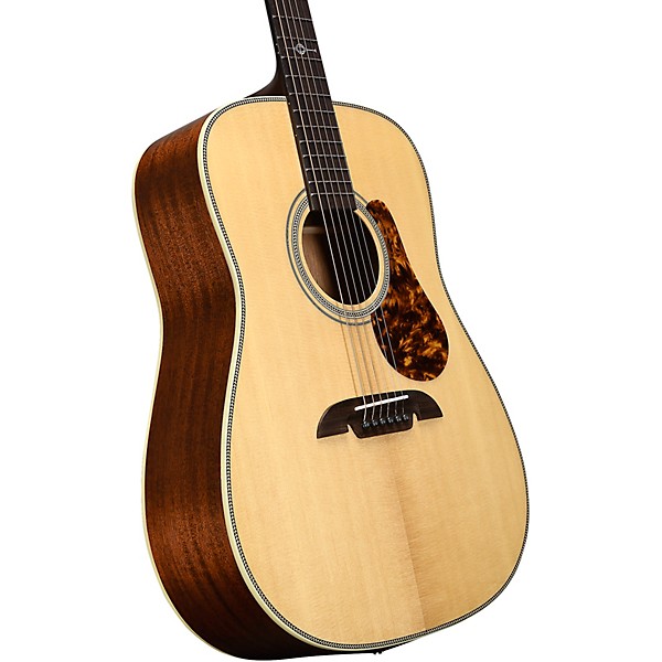 Alvarez MD610 Herringbone Dreadnought Acoustic Guitar Natural