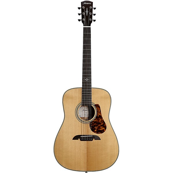 Alvarez MD610 Herringbone Dreadnought Acoustic Guitar Natural