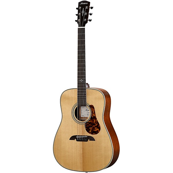 Alvarez MD610 Herringbone Dreadnought Acoustic Guitar Natural