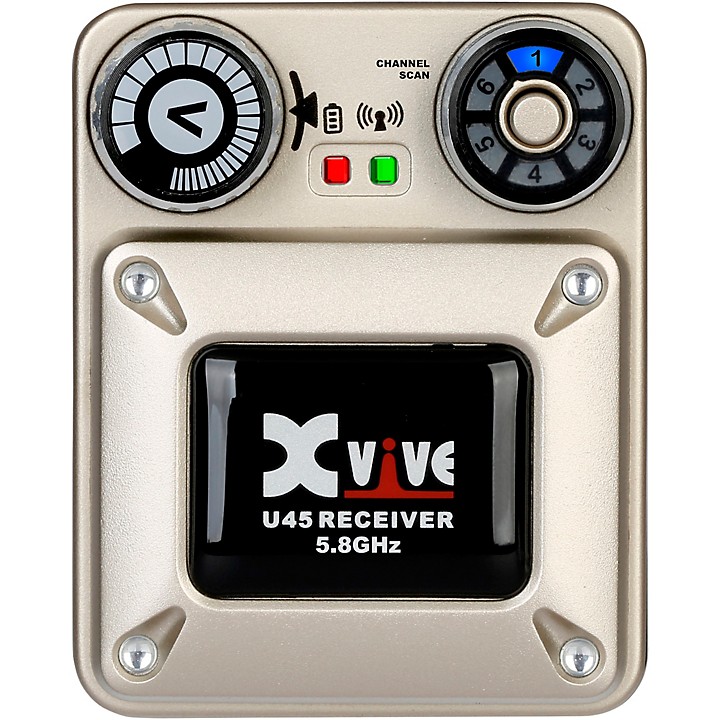 Xvive U45R Wireless In-Ear Monitor Receiver - 5.8GHz, Gold