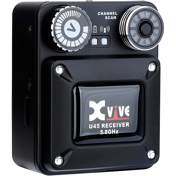 Xvive U45R Wireless In-Ear Monitor Receiver - 5.8GHz, Black