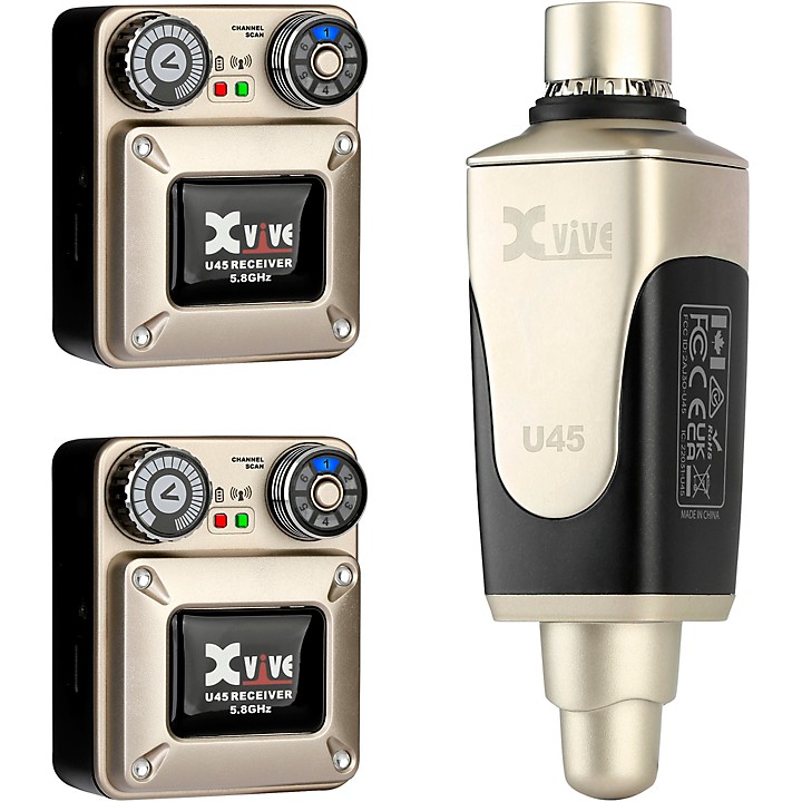 Xvive U45 In-Ear Wireless Monitor System With Transmitter and 2