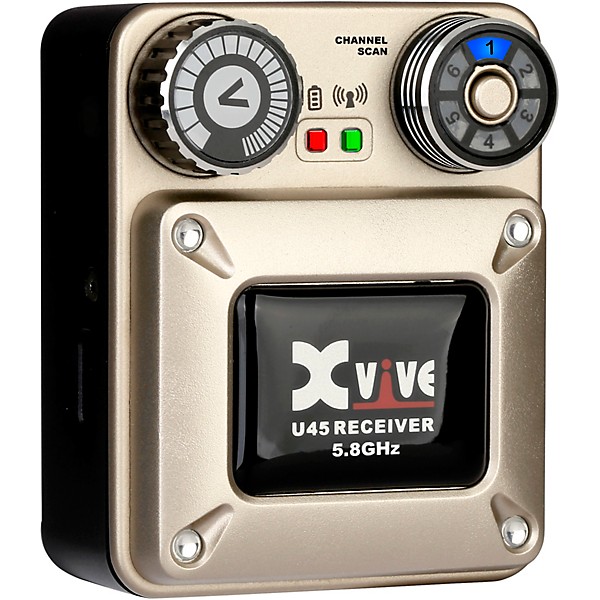 Xvive U45 In-Ear Wireless Monitor System With Transmitter and 2 Receivers (5.8 GHz) Gold