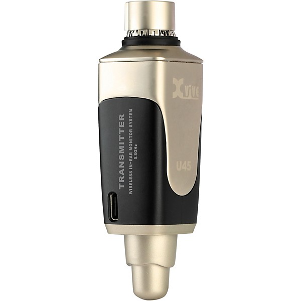 Xvive U45 In Ear Wireless System and T9 In Ear Monitors (5.8GHz) Gold