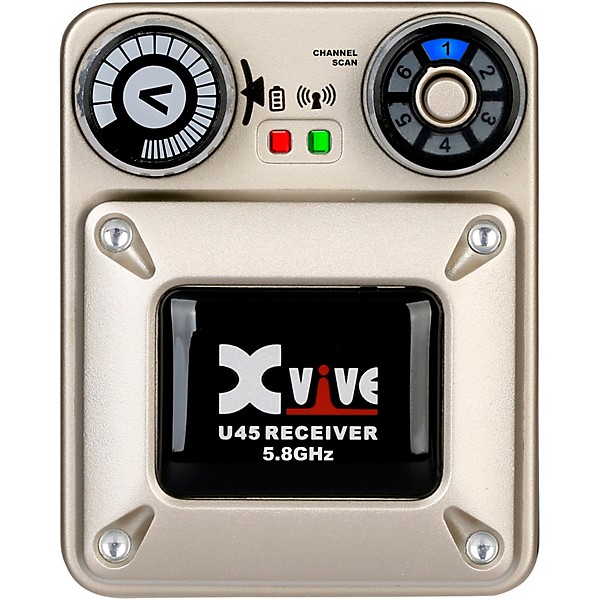Xvive U45 In Ear Wireless System and T9 In Ear Monitors (5.8GHz) Gold