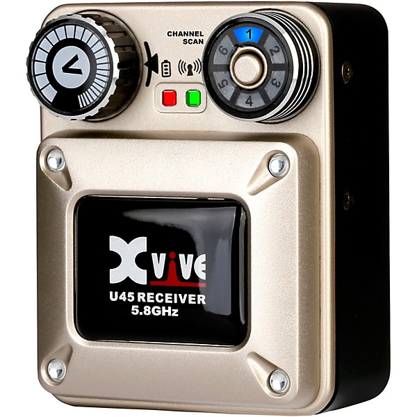 Xvive U45 In Ear Wireless System and T9 In Ear Monitors (5.8GHz) Gold