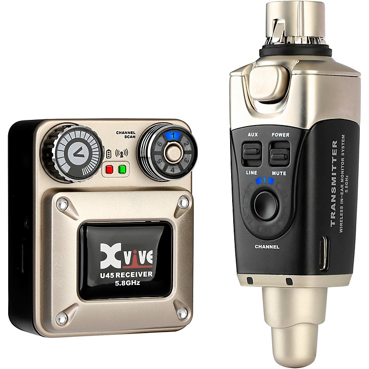 Xvive U45 In Ear Wireless System (5.8GHz) Gold | Guitar Center
