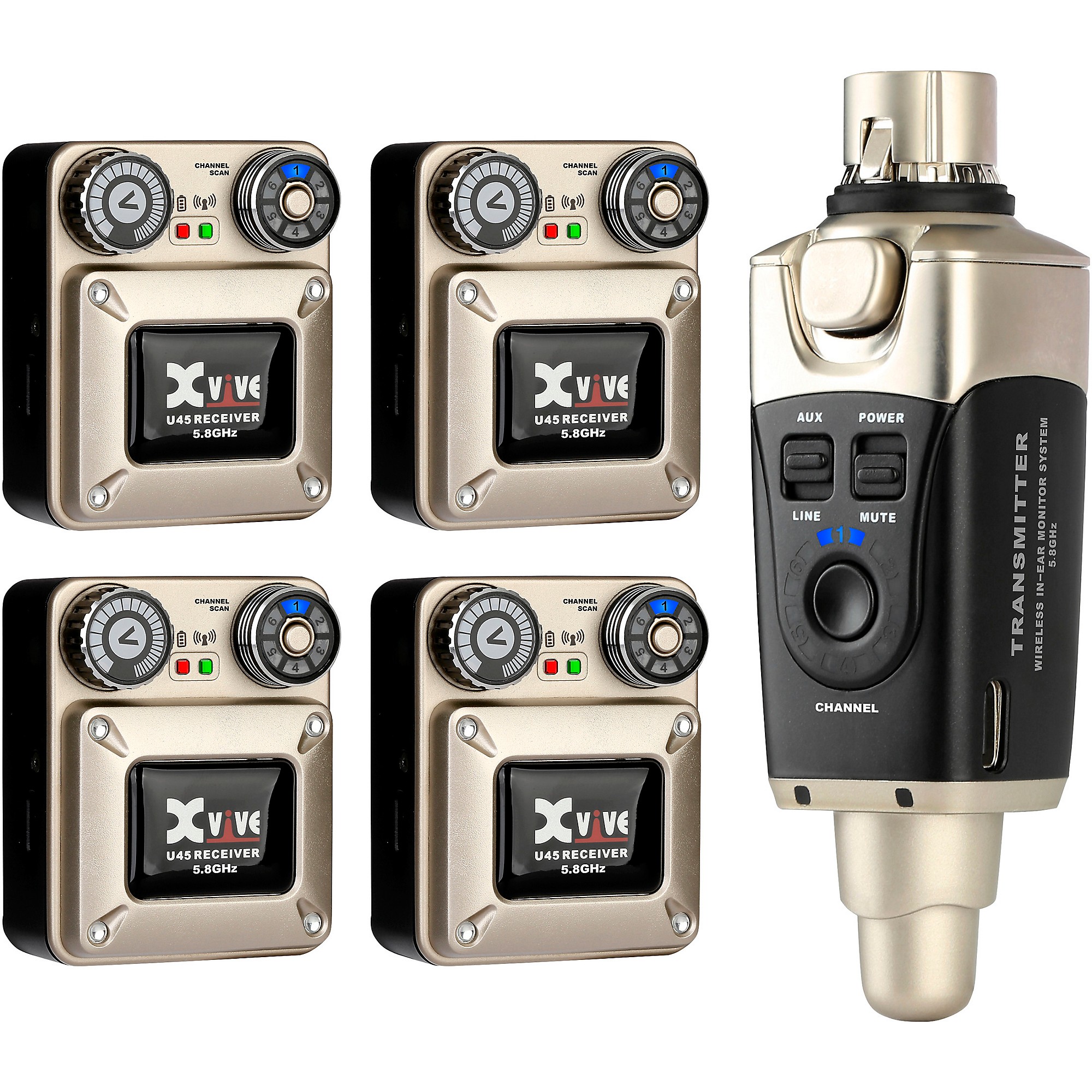 Xvive U45 In-Ear Wireless Monitor System With Transmitter