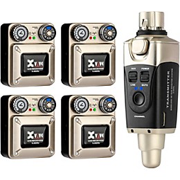 Open Box Xvive U45 In-Ear Wireless Monitor System With Transmitter and 4 Receivers (5.8 GHz) Level 1 Gold