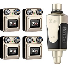 Open Box Xvive U45 In-Ear Wireless Monitor System With Transmitter and 4 Receivers (5.8 GHz) Level 1 Gold