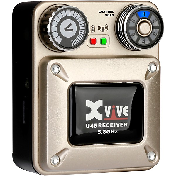 Open Box Xvive U45 In-Ear Wireless Monitor System With Transmitter and 4 Receivers (5.8 GHz) Level 1  Gold