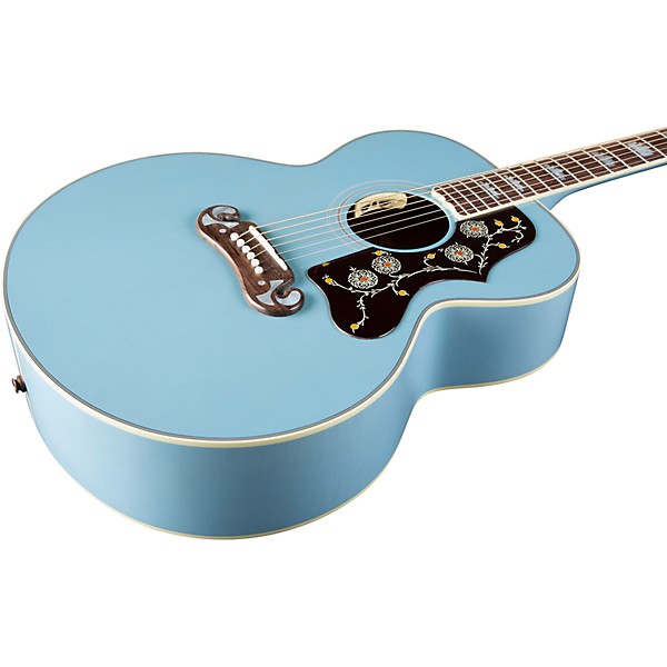 Gibson Dealer Select SJ-200 Bearclaw Acoustic-Electric Guitar - Sky Blue