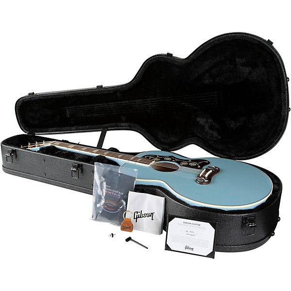 Gibson Dealer Select SJ-200 Bearclaw Acoustic-Electric Guitar - Sky Blue