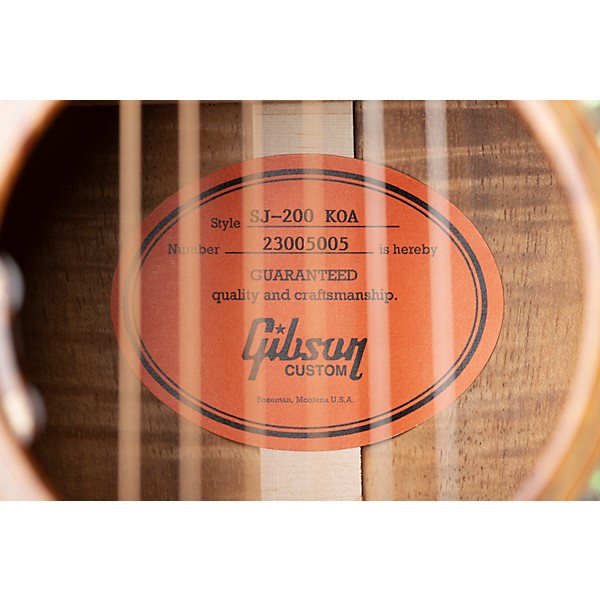 Gibson Dealer Select SJ-200 Original Koa Acoustic-Electric Guitar - Natural